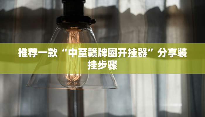 推荐一款“中至赣牌圈开挂器”分享装挂步骤