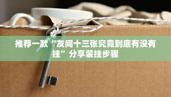 推荐一款“友间十三张究竟到底有没有挂”分享装挂步骤