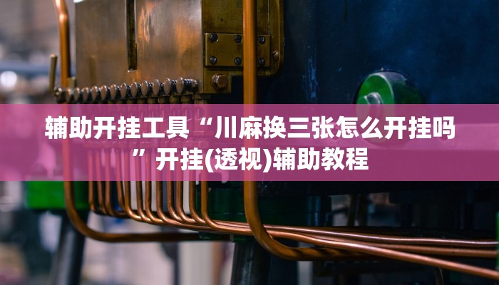 辅助开挂工具“川麻换三张怎么开挂吗”开挂(透视)辅助教程