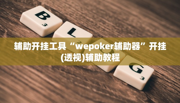 辅助开挂工具“wepoker辅助器”开挂(透视)辅助教程